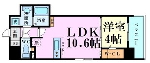 La Douceur玉造（旧ミラージュパレス玉造デフィ）の物件間取画像